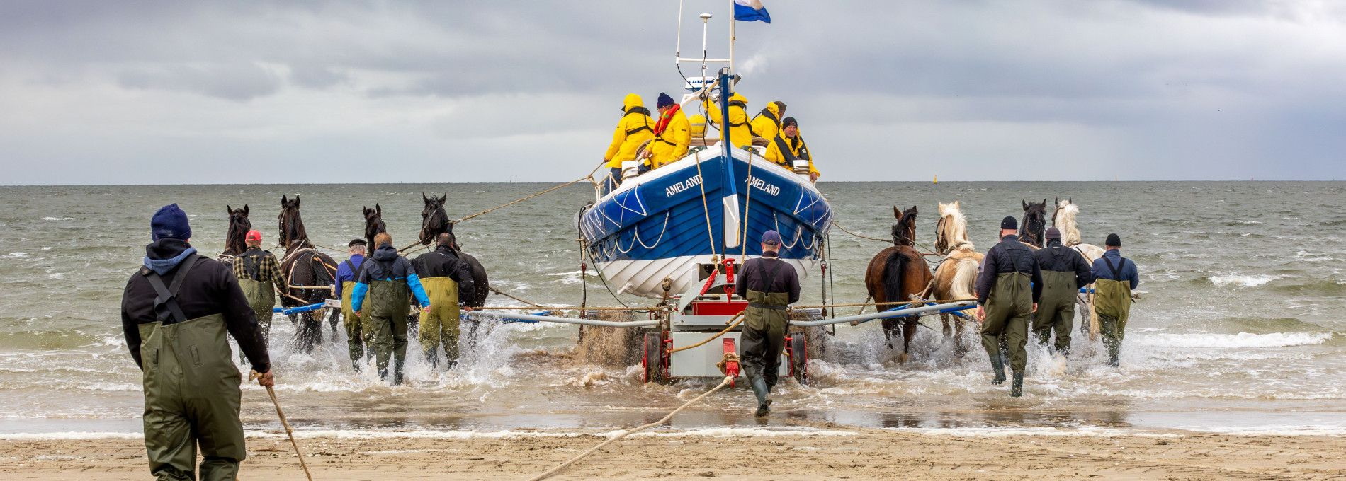 Demonstratie paardenreddingsboot Ameland - VVV Ameland