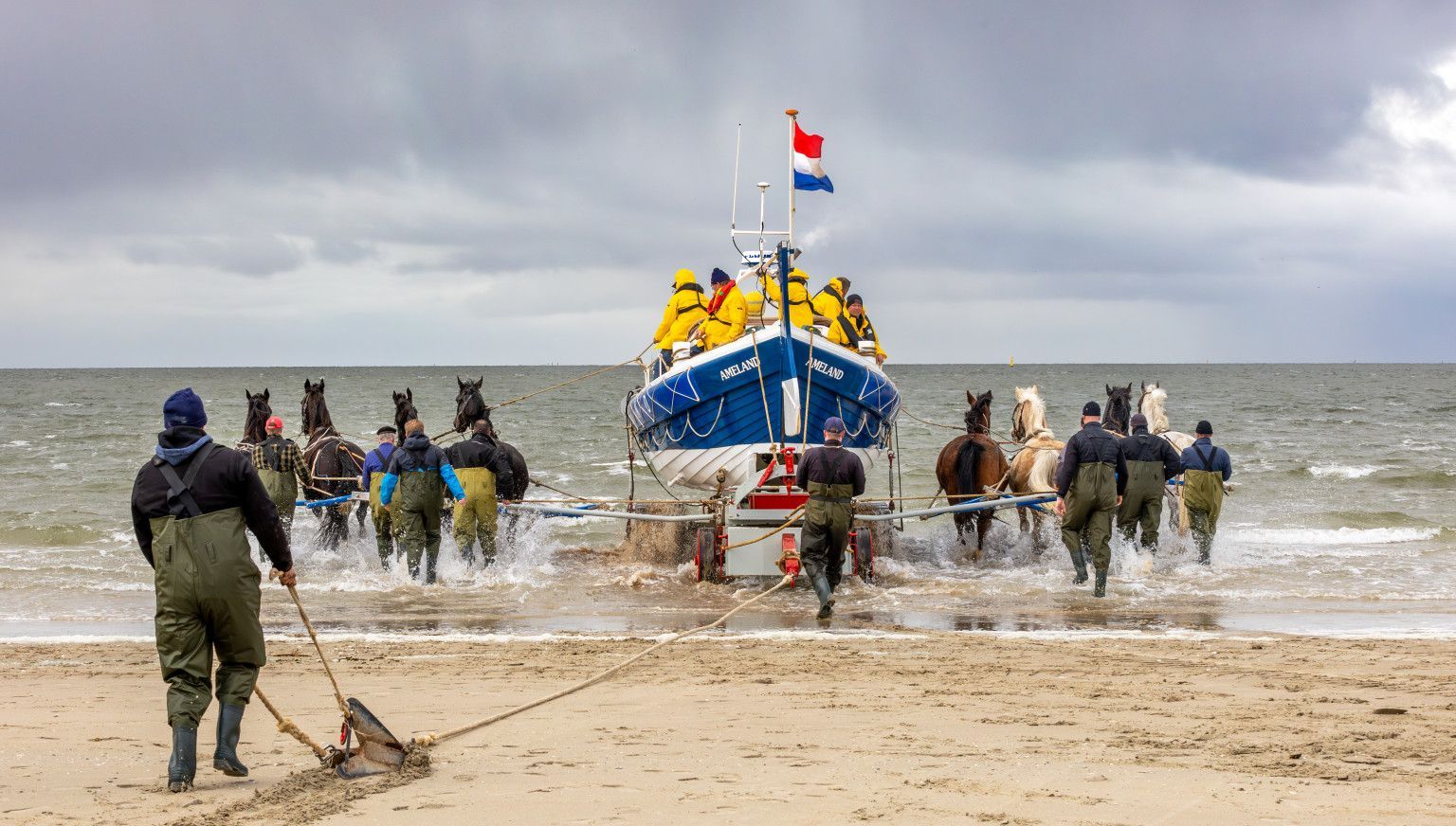 Demonstratie paardenreddingsboot Ameland - VVV Ameland