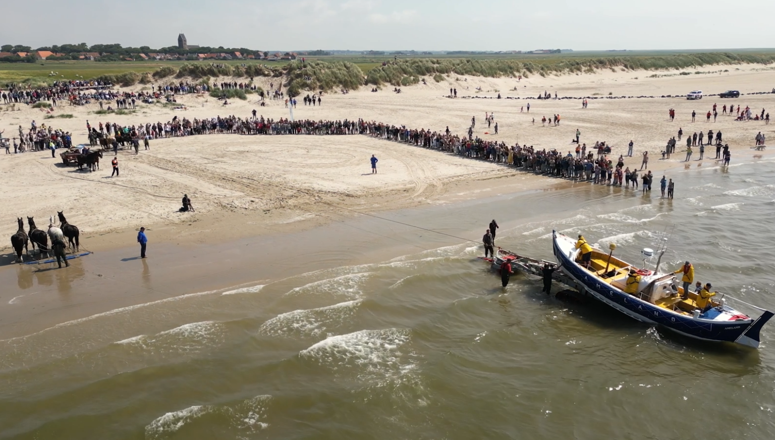 Demonstratie paardenreddingsboot Ameland - VVV Ameland