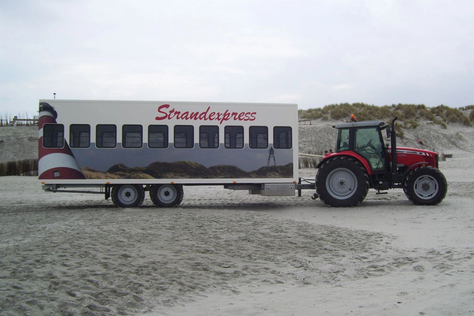 Strandrit met de Strandexpress