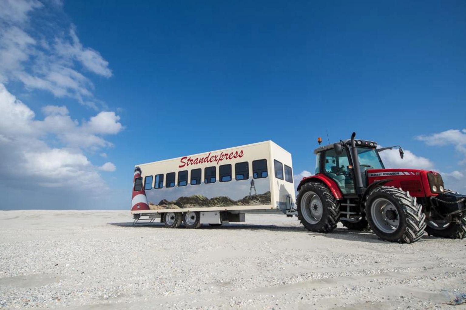 Strandrit met de Strandexpress