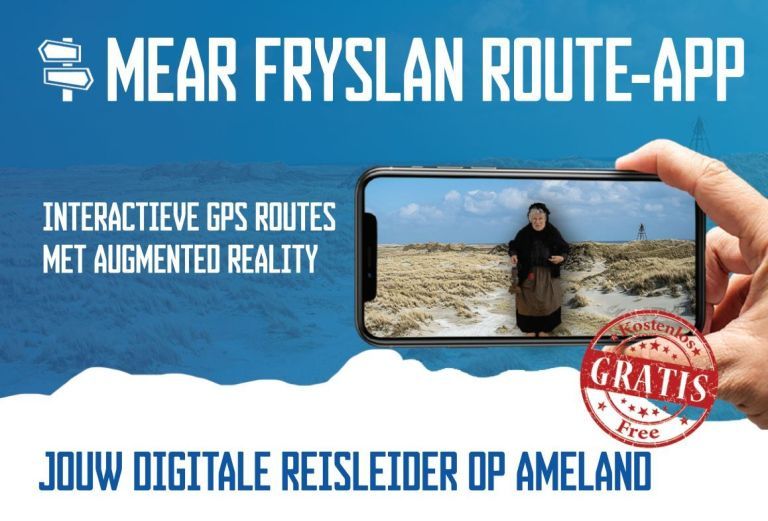 Interactieve wandelspeurtocht & fietsroute Amelands Produkt - VVV Ameland