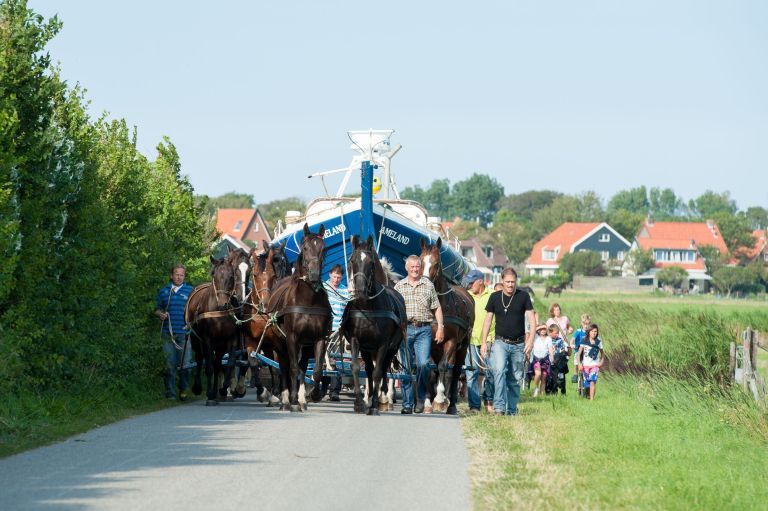 Demonstratie paardenreddingboot - VVV Ameland